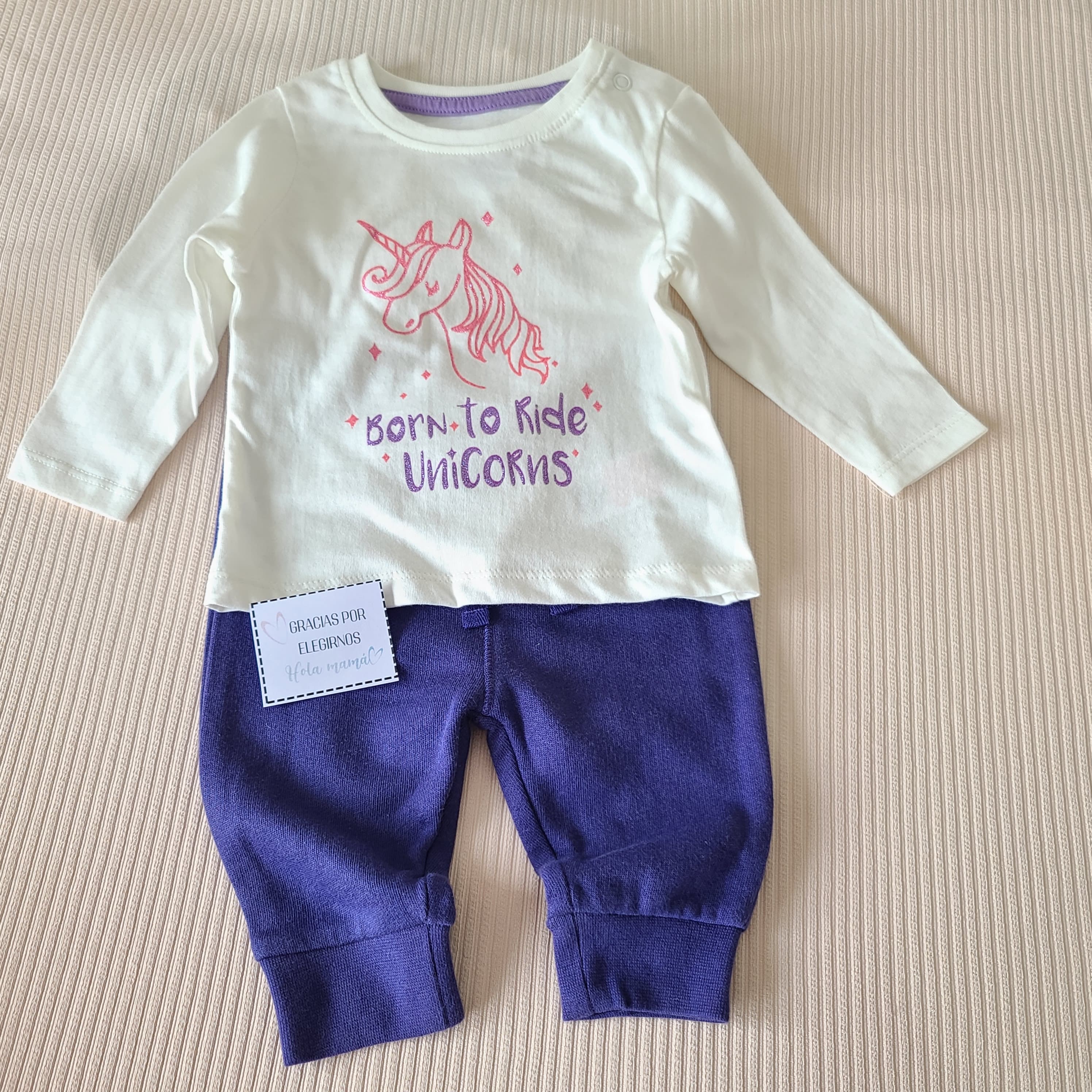 Conjunto 2 Piezas Unicornio