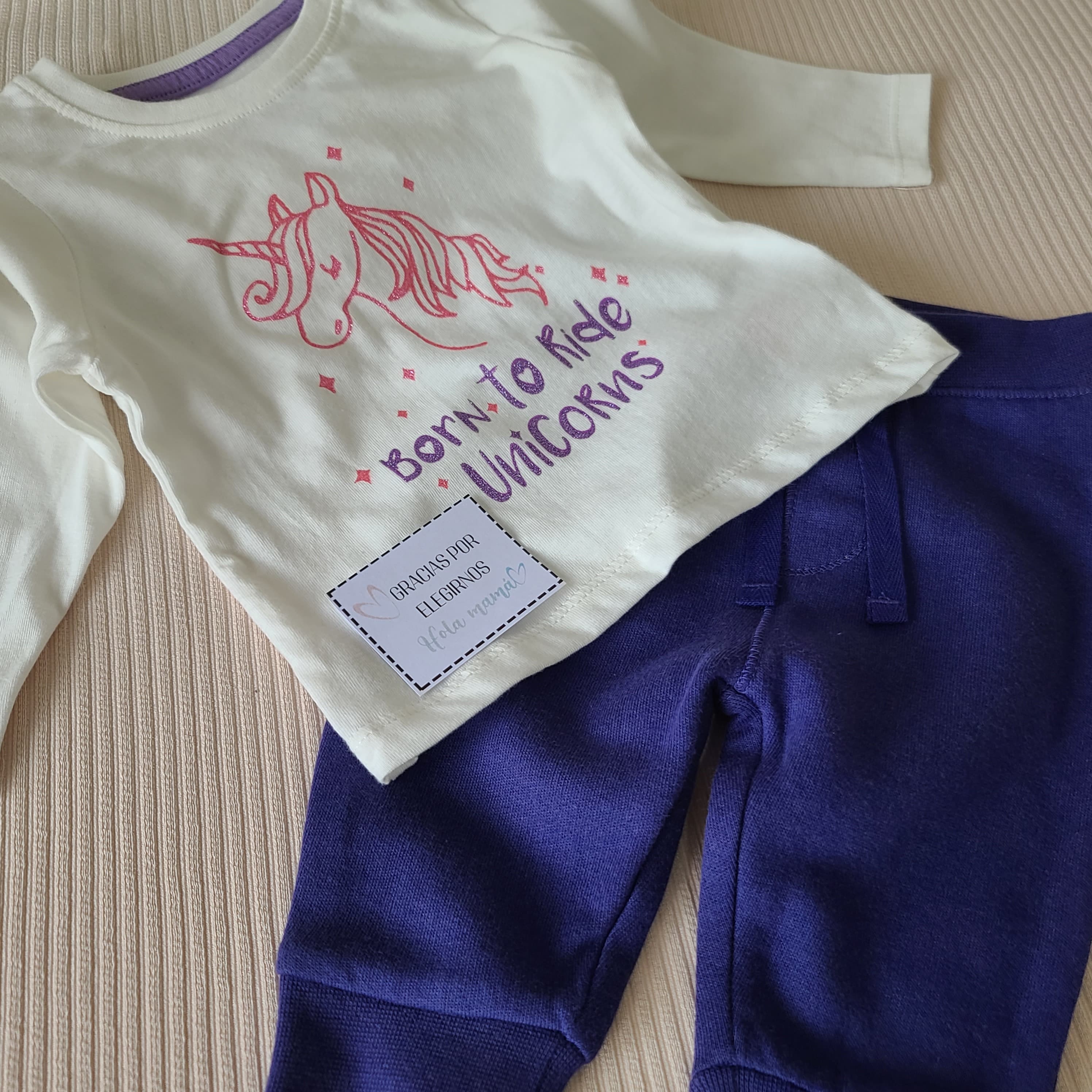 Conjunto 2 Piezas Unicornio