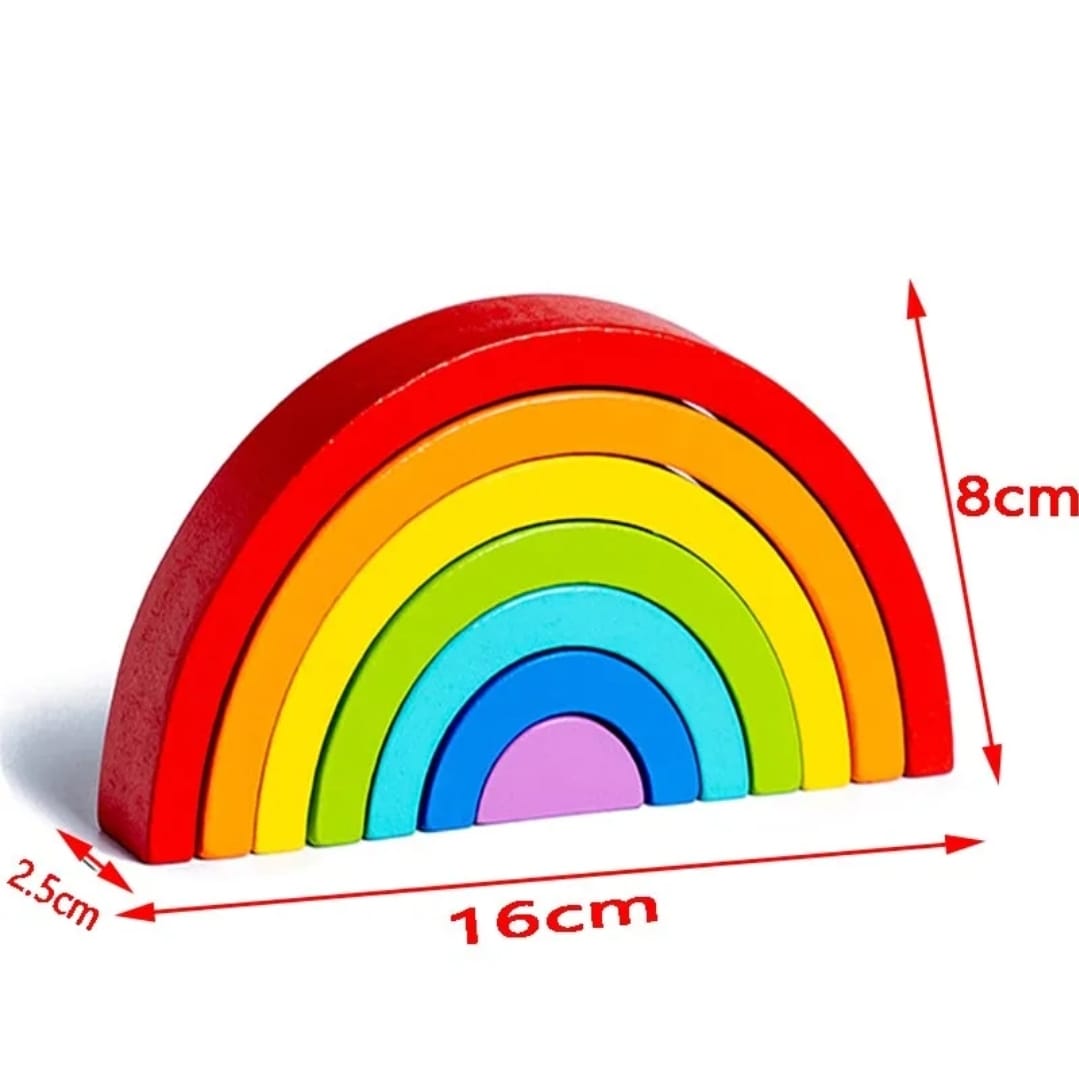 Arcoiris en madera