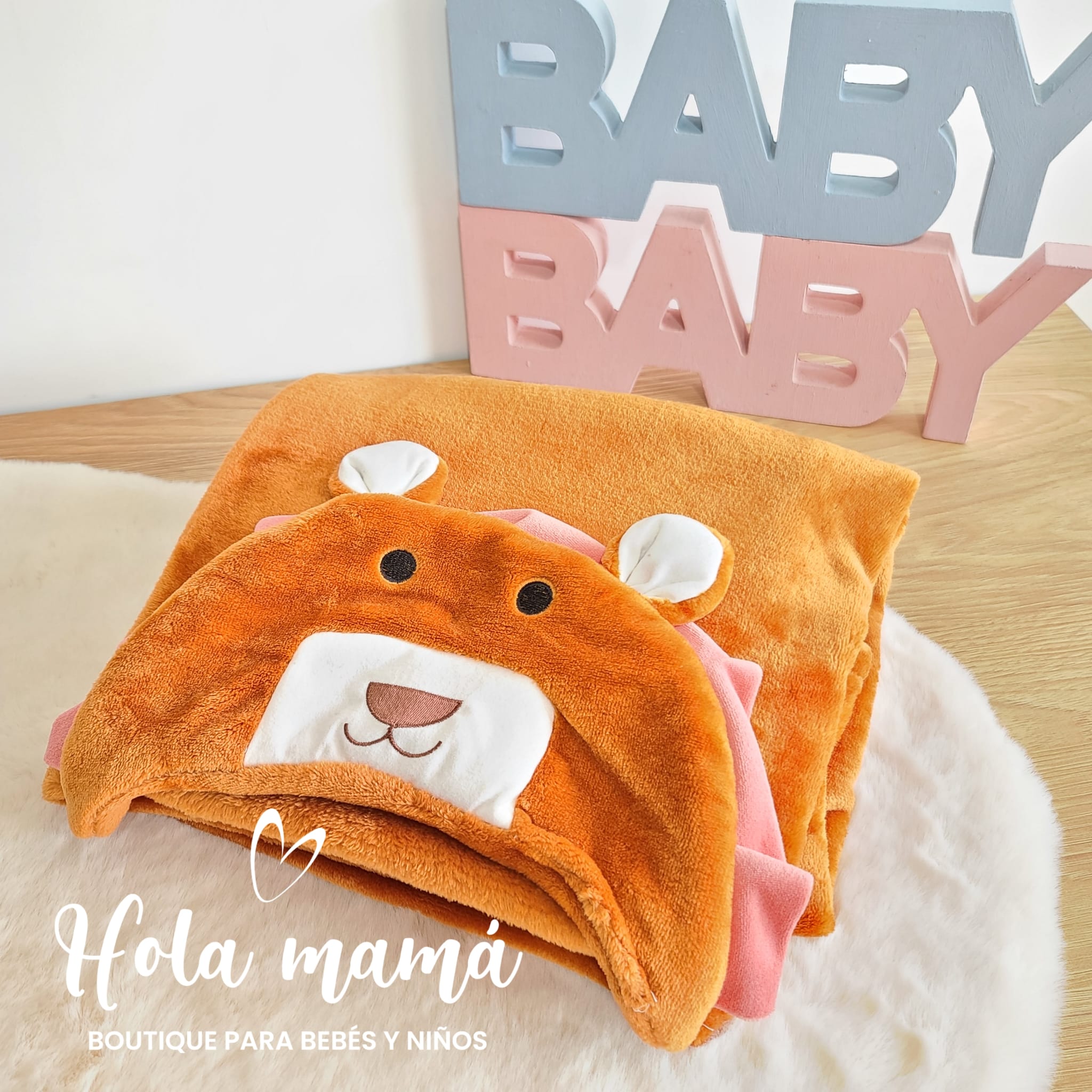 Manta Polar con Capucha