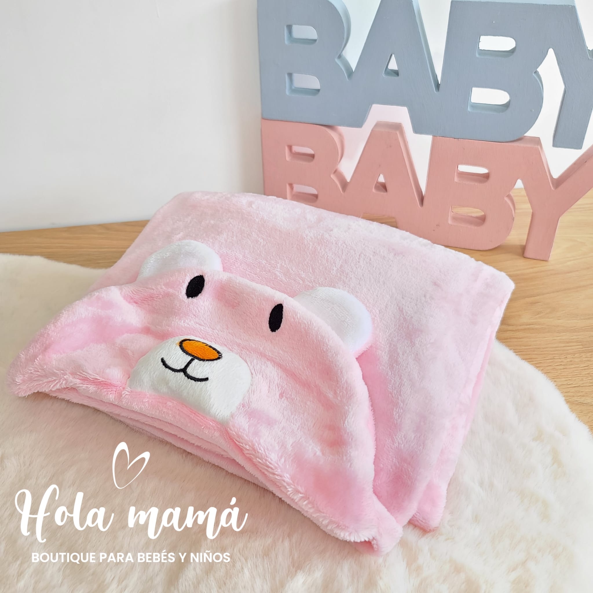 Manta Polar con Capucha