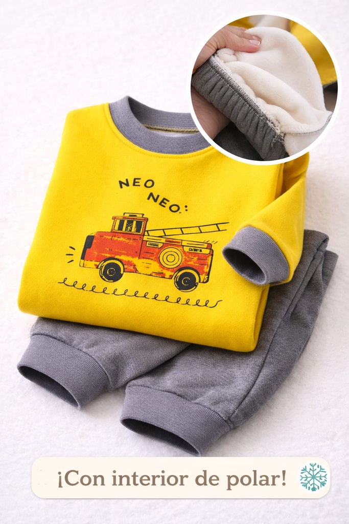 CONJUNTO 2 PIEZAS BOMBERO