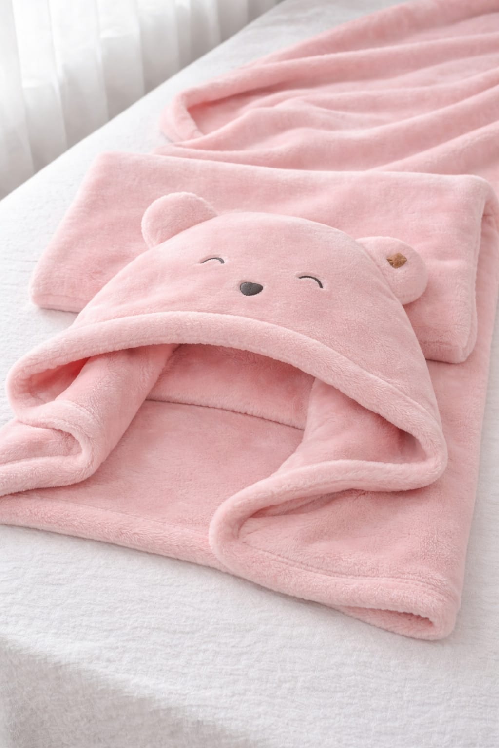 MANTA OSITO CON CAPUCHA