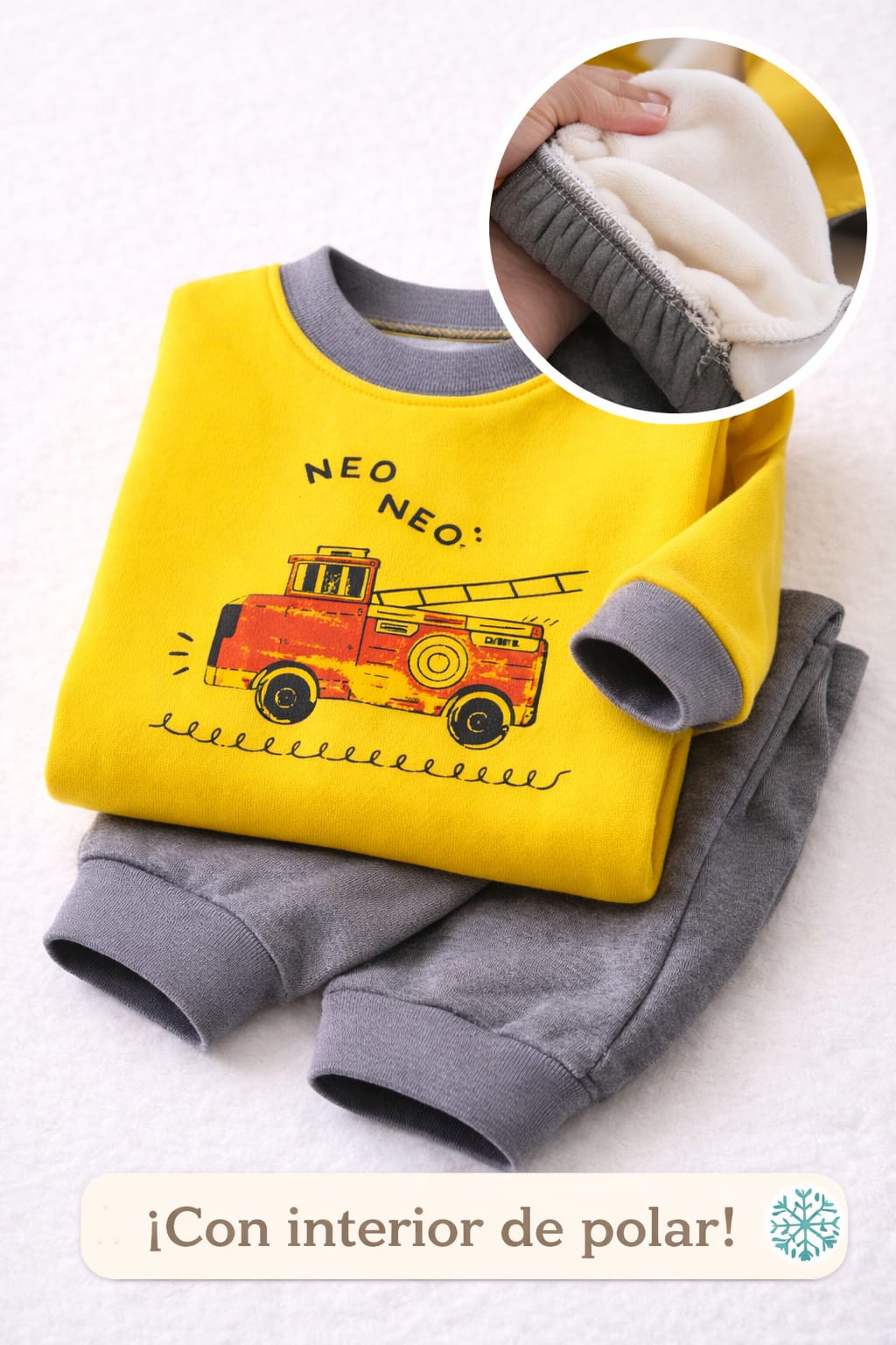 CONJUNTO 2 PIEZAS BOMBERO