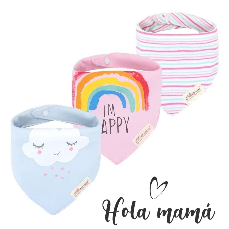 Babero Bandana para ellas x 3
