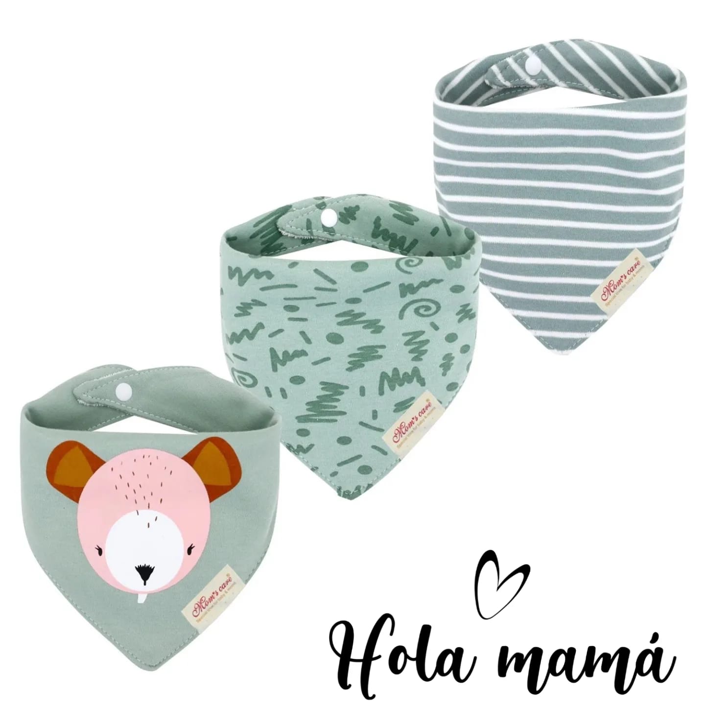 BABERO BANDANA PARA ELLOS X3