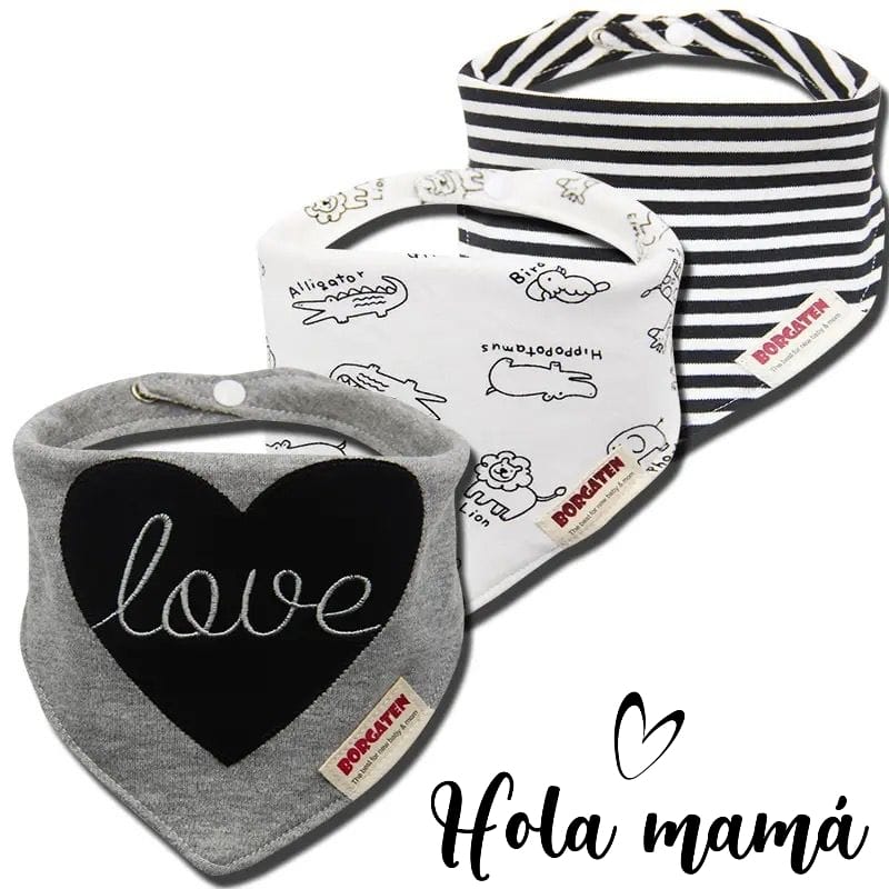 BABERO BANDANA PARA ELLOS X3