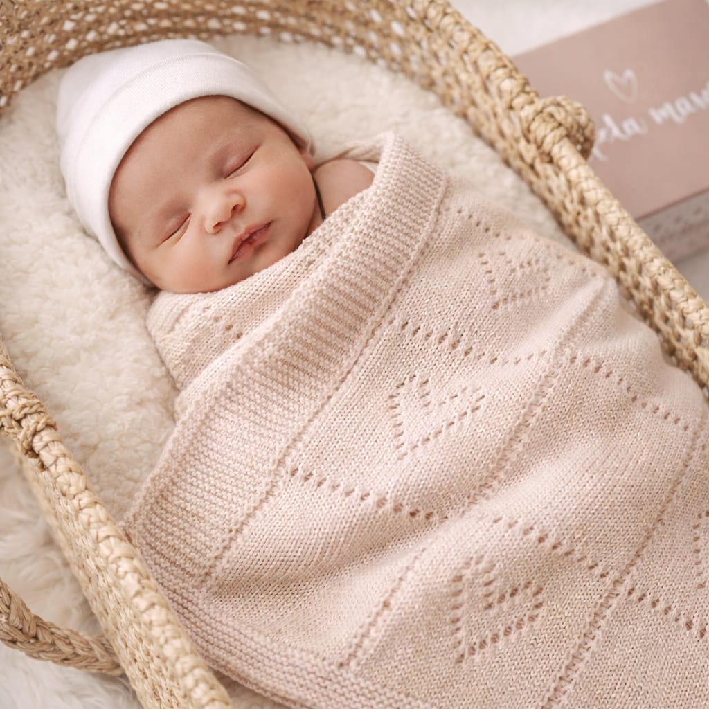 REBOZO TEJIDO CORAZONES