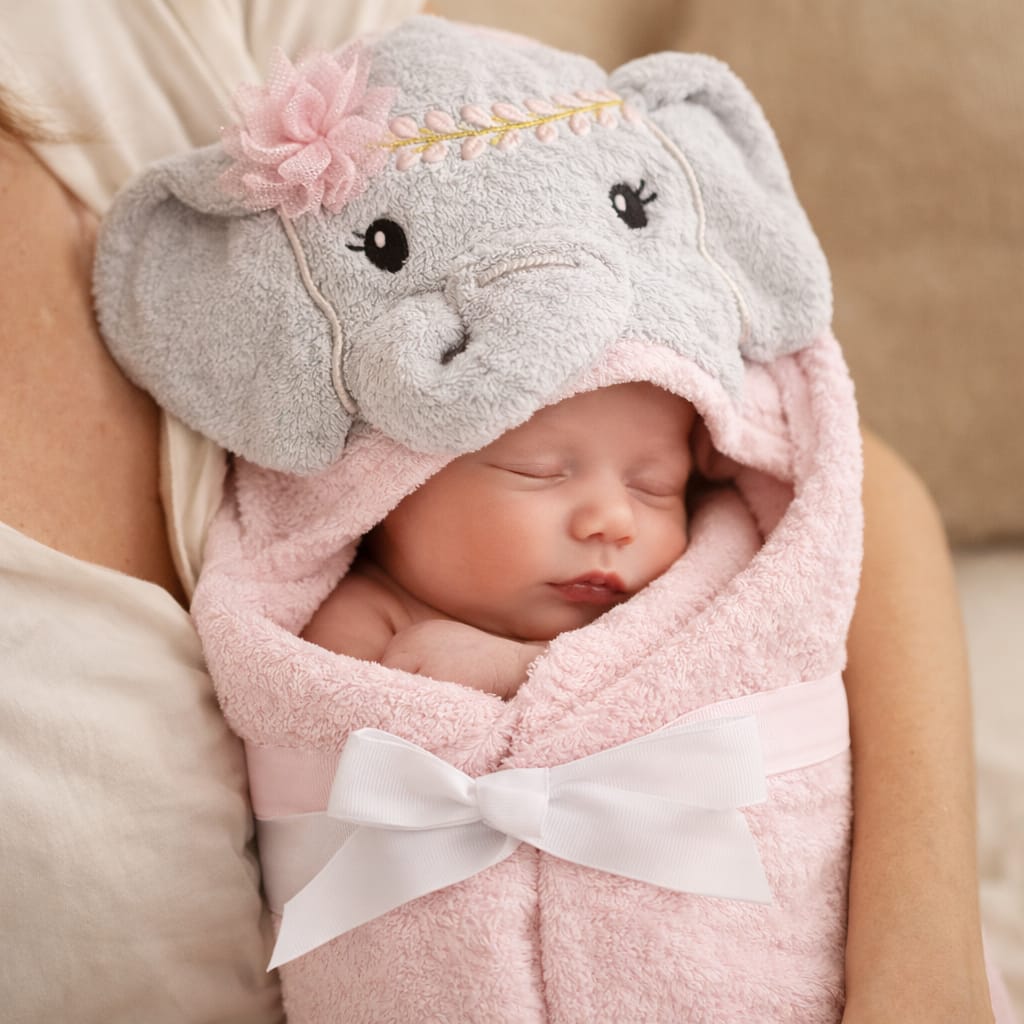 TOALLA CON CAPUCHA ANIMALITOS