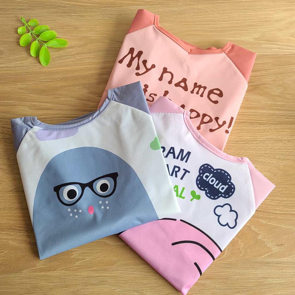 Babero con Manga Animales