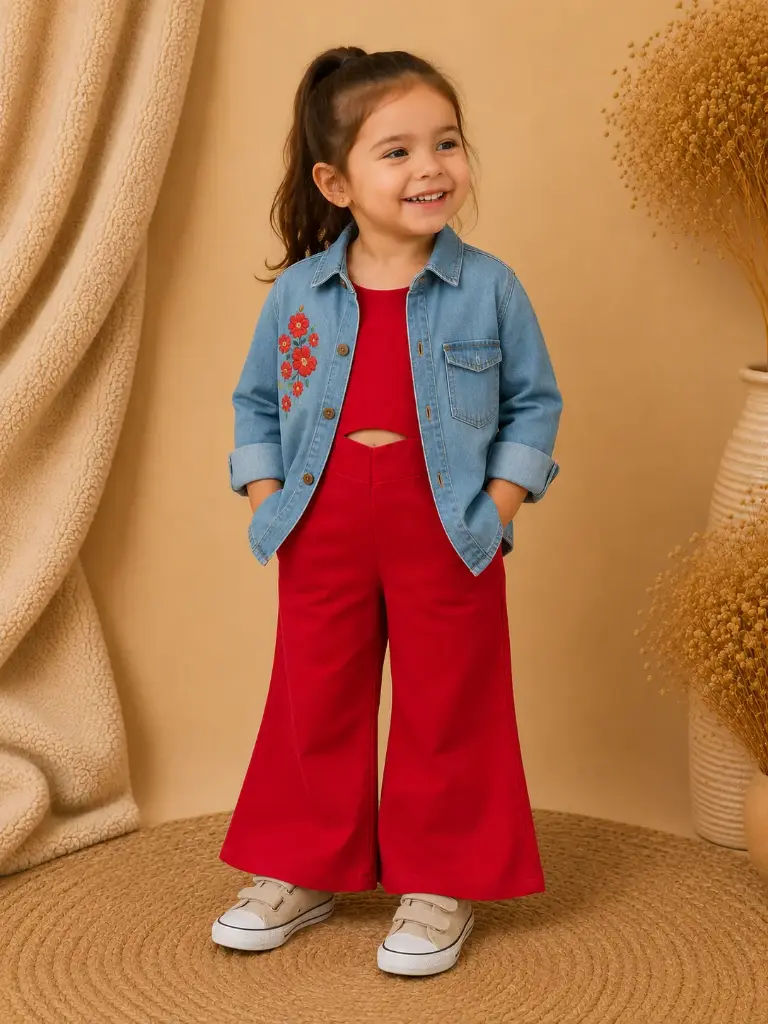 ENTERITO DE LINO + CAMISA JEANS
