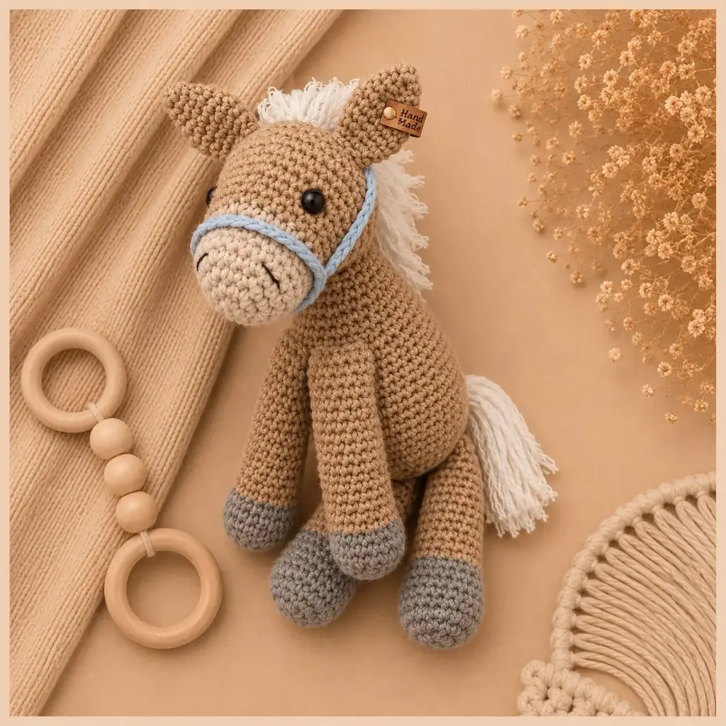 MUÑECO DE APEGO CABALLITO CELESTE