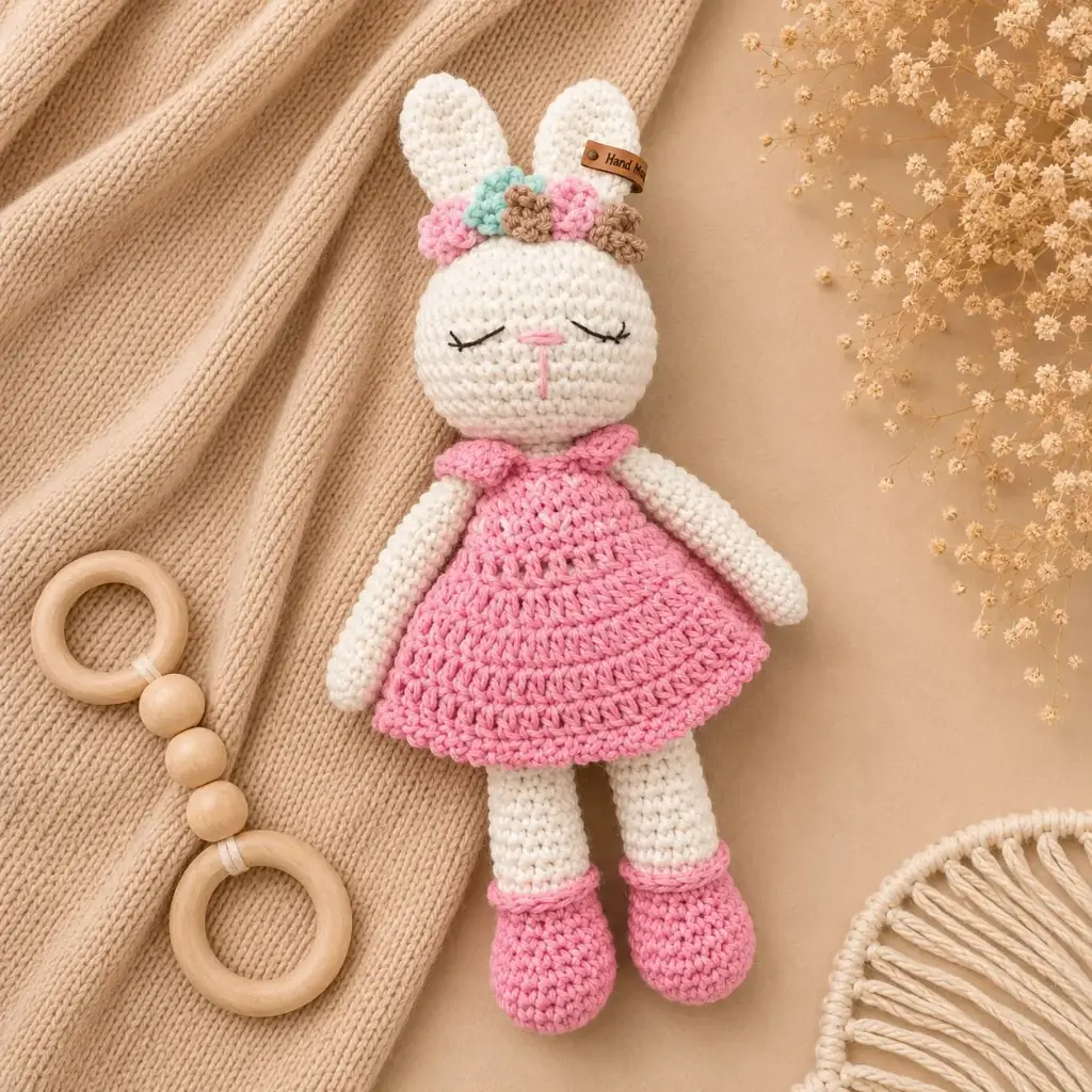 MUÑECO DE APEGO CONEJITA VINCHA
