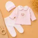 CONJUNTO 3 PIEZAS CORAZON