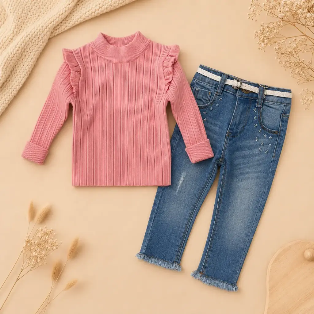 CONJUNTO 2 PIEZAS BUCITO ROSADO