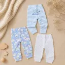 PANTALON ALGODON CELESTE X3