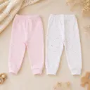 PANTALON ALGODON LUNARES ROSA
