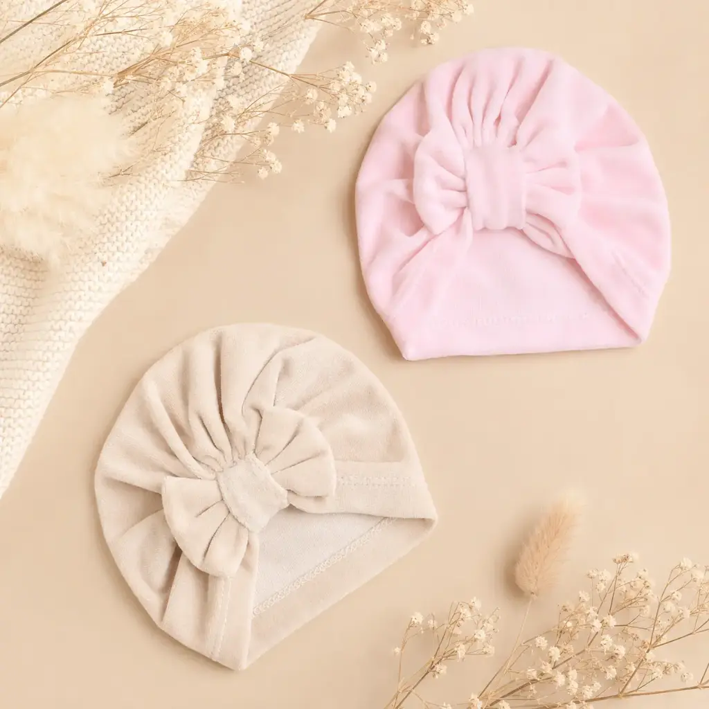 SET 2 GORRA TURBANTE EN PLUSH