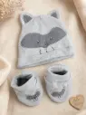 SET DE  GORRA Y ZAPATO MAPACHE