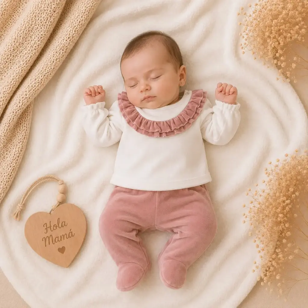 CONJUNTO VOLADO ROSA VIEJO