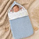 PORTA ENFANT EN ALGODON CELESTE