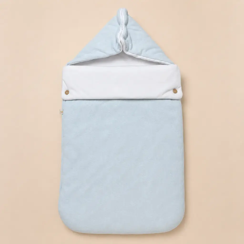 PORTA ENFANT EN ALGODON CELESTE CLARO