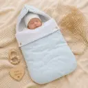 PORTA ENFANT EN ALGODON CELESTE CLARO