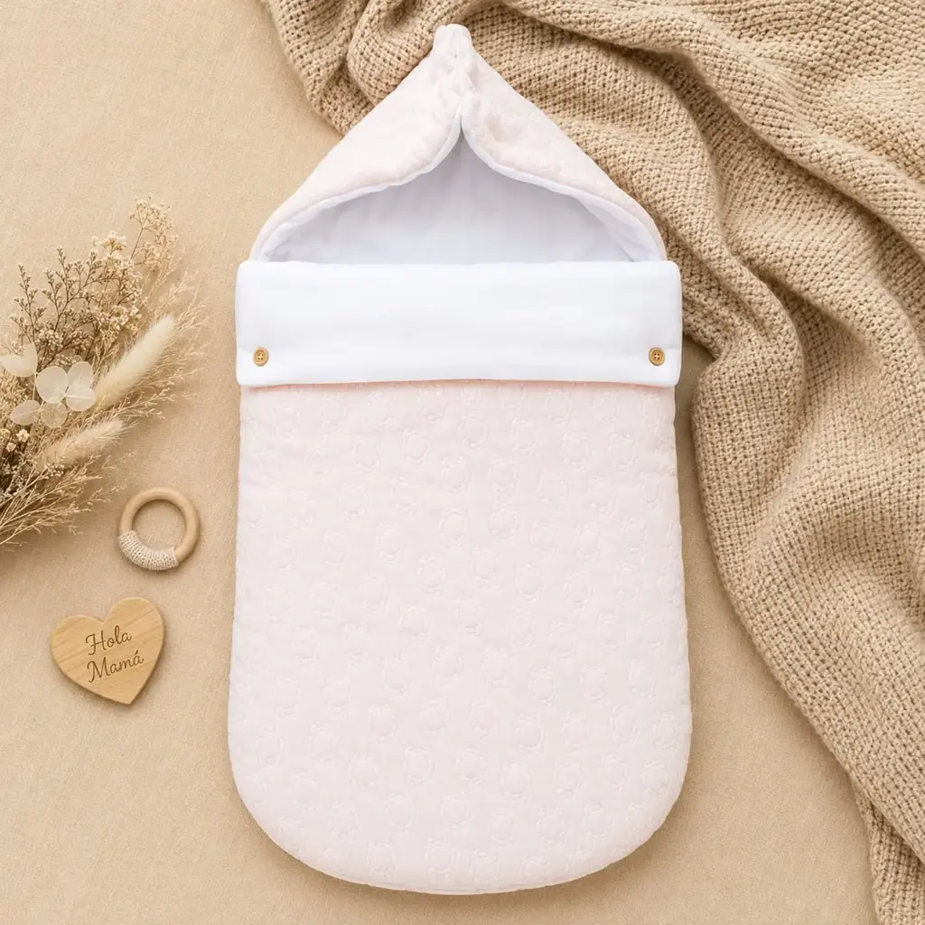 PORTA ENFANT EN ALGODON ROSADO