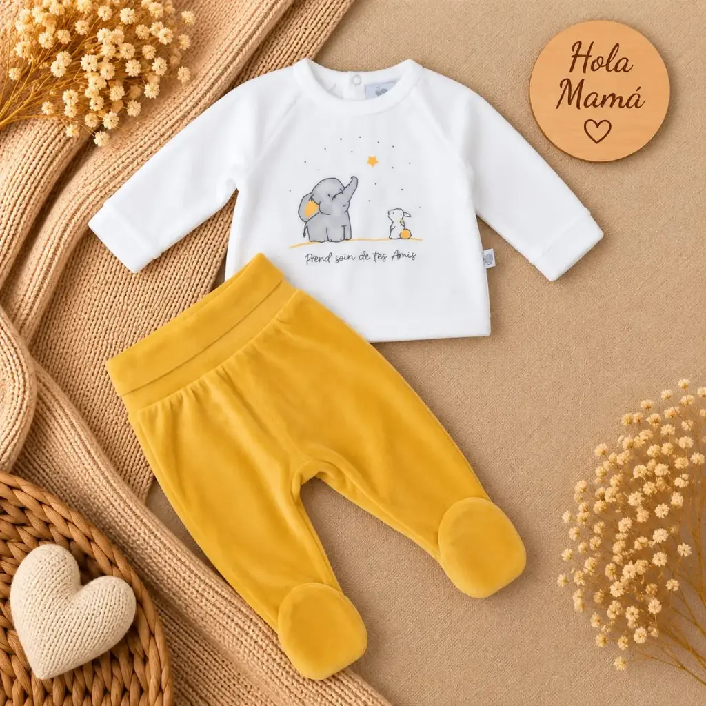 CONJUNTO ELEFANTE AMARILLO
