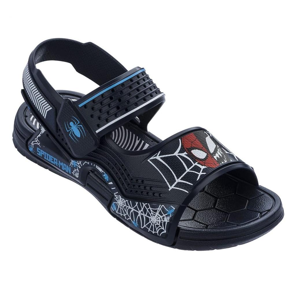 SANDALIA SPIDERMAN NEGRO