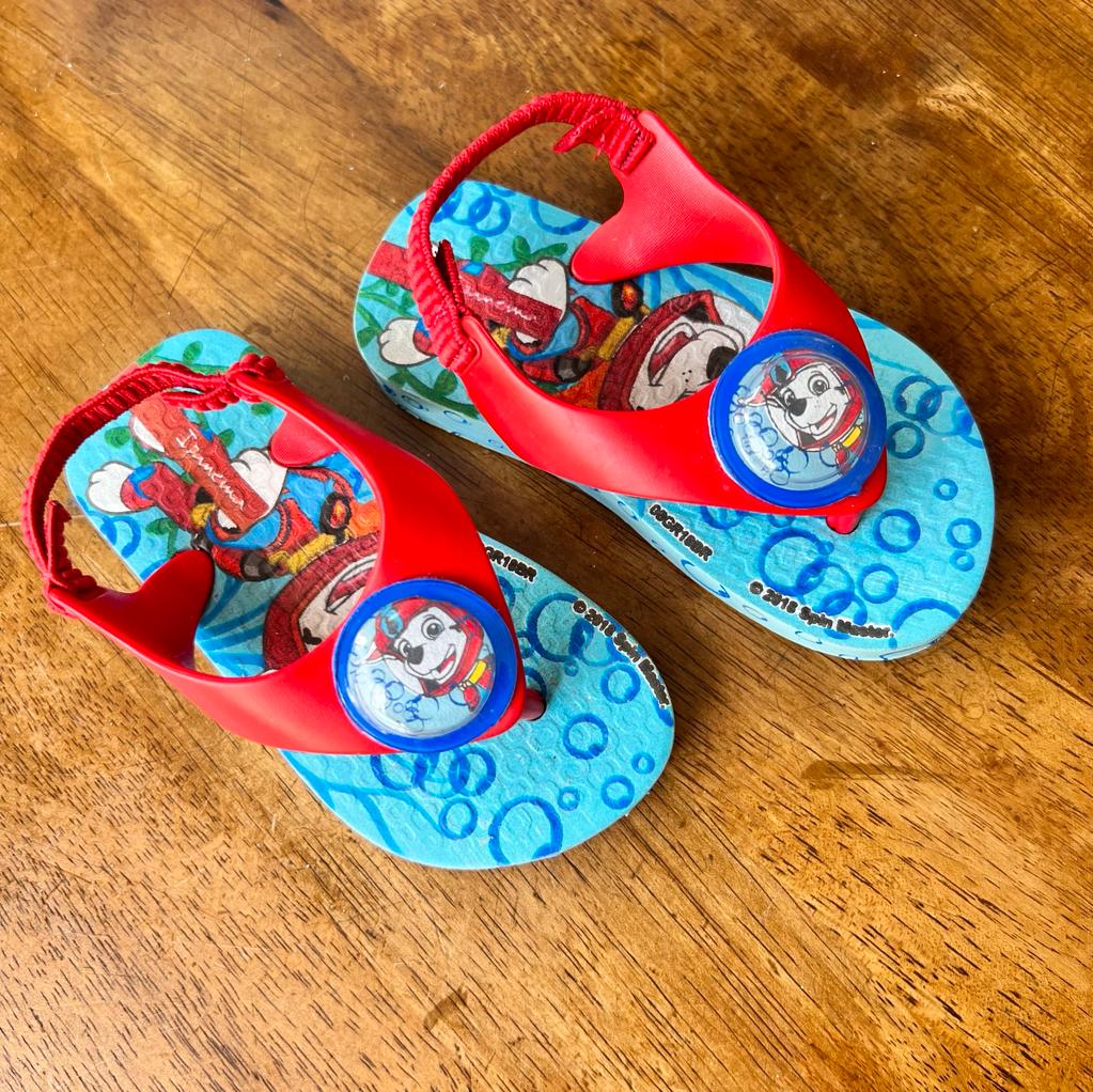 CHINELAS BEBE IPANEMA PAW PATROL