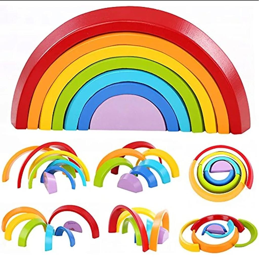 Arcoiris Montesori madera