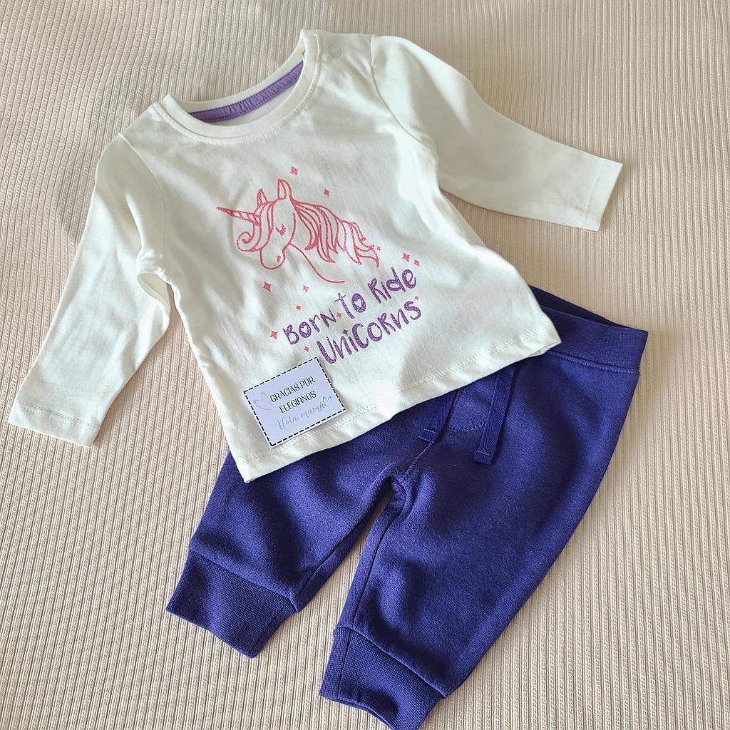 CONJUNTO 2 PIEZAS UNICORNIO