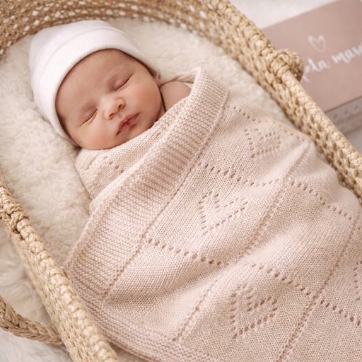 REBOZO TEJIDO CORAZONES