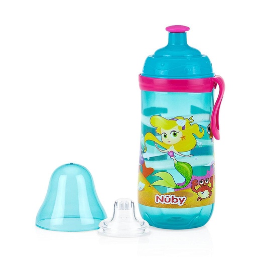 [BARB28] Vaso Nuby Entrenador Pop-Up 2 etapas 360 ml