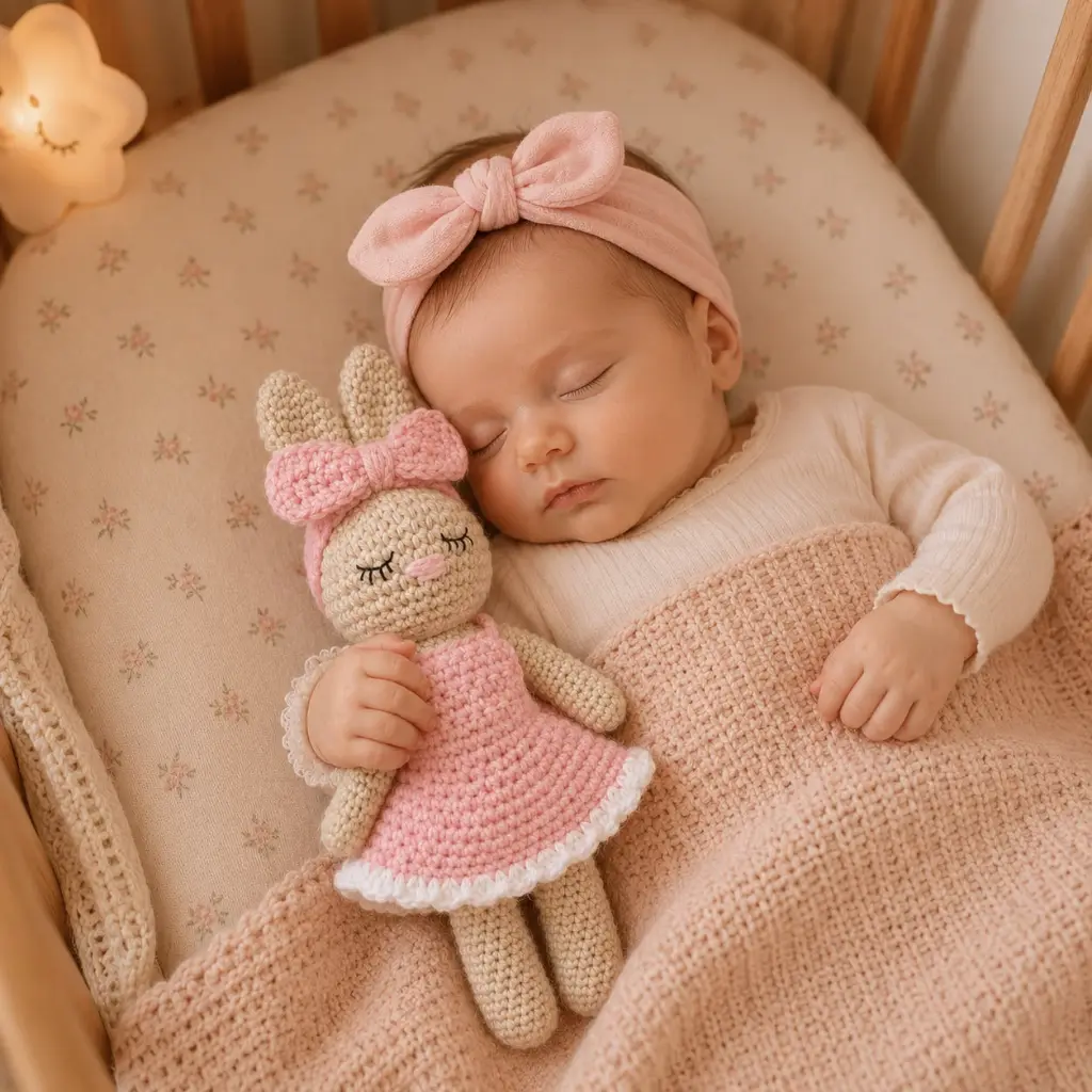[HM-000457] MUÑECO DE APEGO CONEJITA EMMA