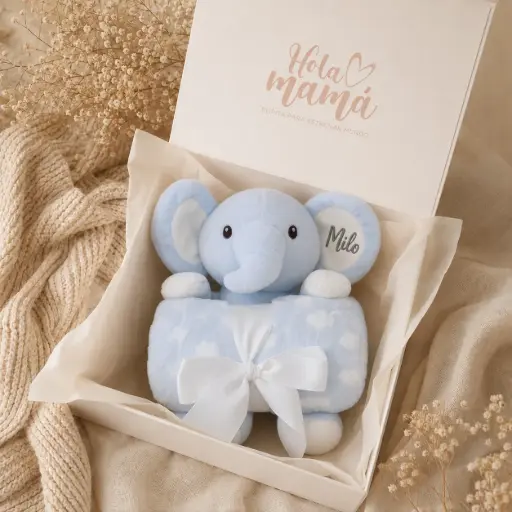 PELUCHE + MANTA PERSONALIZADO