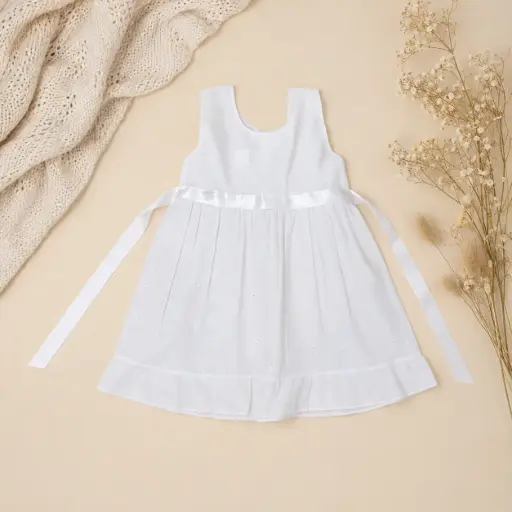 [HM-001070] VESTIDO BLANCA 