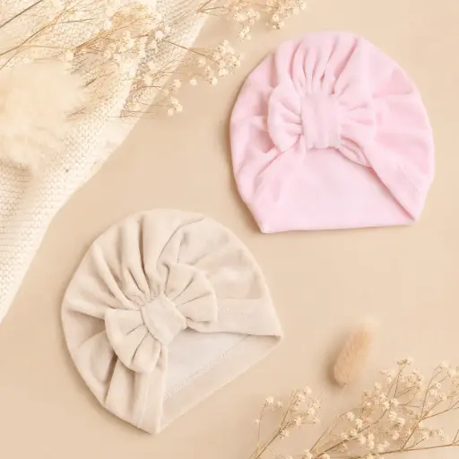 [HM-000824] SET 2 GORRA TURBANTE EN PLUSH