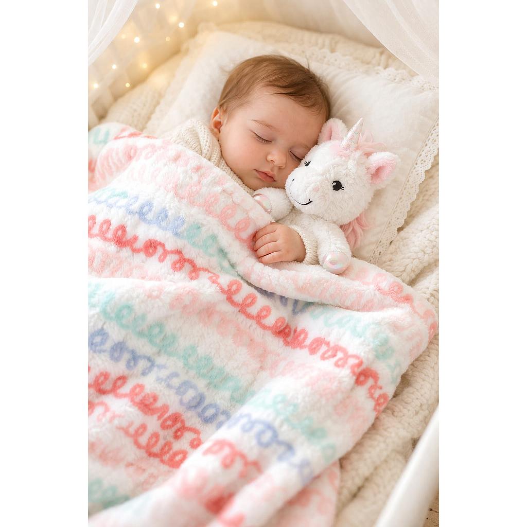 Manta Suave  + Apego Unicornio