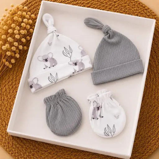 [HM-001095] SET DE 2 GORRA Y 2 MITONES