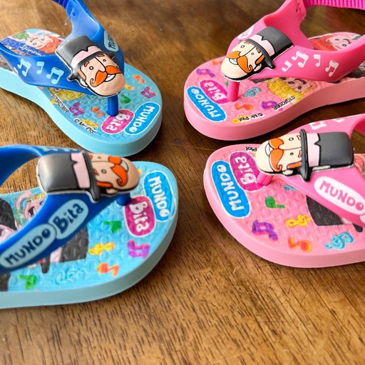 [CONJ589] CHINELAS BEBE IPANEMA MUNDO BITA
