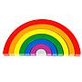 Arcoiris en madera