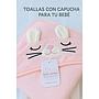 TOALLA CON CAPUCHA OREJITAS